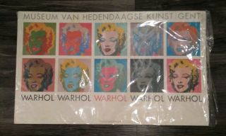 Vtg Antique Andy Warhol Museum Van Hedendaagse Kunst - Gent Marilyn Monroe.