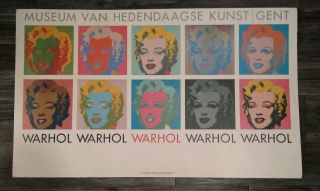 Vtg Antique Andy Warhol Museum Van Hedendaagse Kunst - Gent Marilyn Monroe. 2