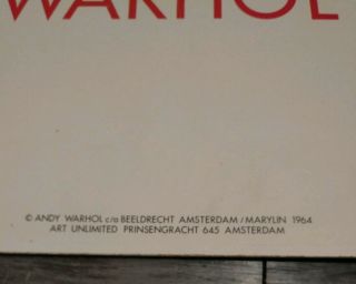 Vtg Antique Andy Warhol Museum Van Hedendaagse Kunst - Gent Marilyn Monroe. 4