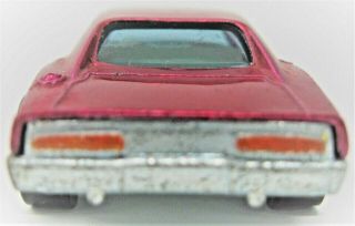Hot Wheels Redline 1969 Dodge Custom Charger MOPAR - Spectraflame ROSE Near 10