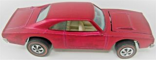 Hot Wheels Redline 1969 Dodge Custom Charger MOPAR - Spectraflame ROSE Near 4