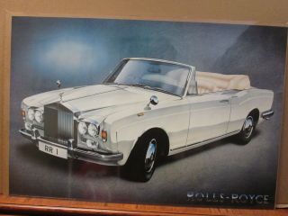 Vintage 1984 Rolls - Royce Classic Car Poster 9117