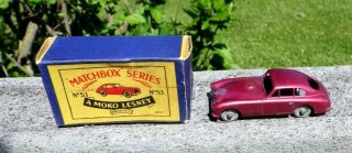 Matchbox Lesney 53 Aston Martin Grey Wheels Cn