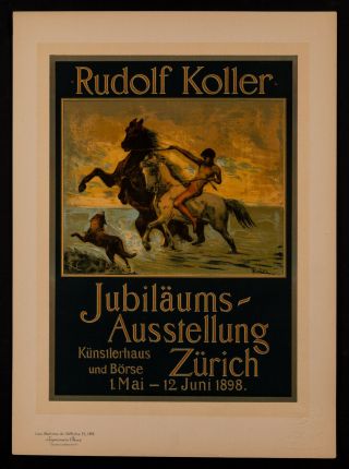 Rudolf Koller Lithograph From Les Maitres De L 
