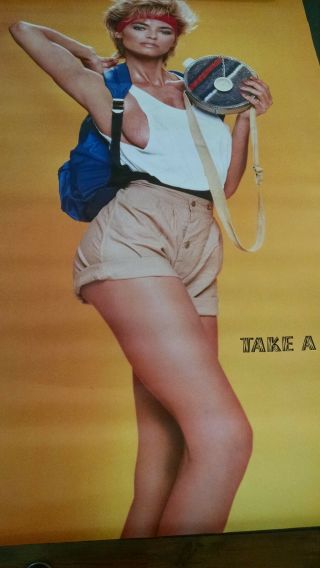 1986 Marianne Garvatte Sexy Blonde Playmate Vintage Wall Poster Pbx1806