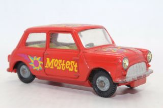 Corgi No 349 Morris Mini Minor " Pop Art " Mini Mostest - Made In Great Britain