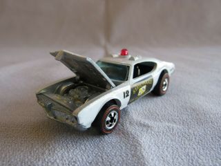 1974 Hot Wheels Redline State Police Cruiser,  W/ Decals,  Hong Kong -