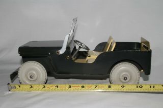 1950 ' s Marx Pressed Steel Willys Jeep with Box, 12
