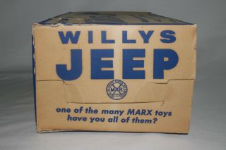 1950 ' s Marx Pressed Steel Willys Jeep with Box, 2
