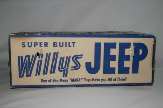 1950 ' s Marx Pressed Steel Willys Jeep with Box, 4