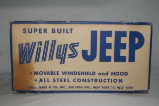 1950 ' s Marx Pressed Steel Willys Jeep with Box, 5