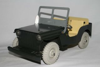 1950 ' s Marx Pressed Steel Willys Jeep with Box, 6