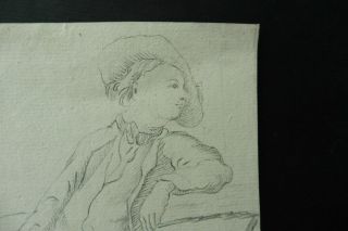 DUTCH SCHOOL 18thC - PORTRAIT OF AN ELEGANT BOY - CHARCOAL DRAWING 2