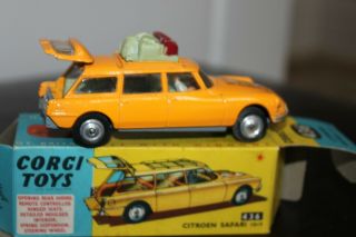 Corgi Toys 436 Citroen Safari & Its Box & Luggage