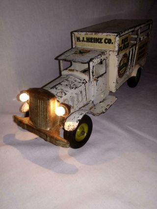 1933 Metalcraft White Heinz Huckster Truck With Electric Headlights