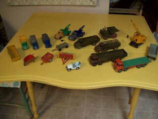 18 Dinky Toys - 2 Fodens,  Other Trucks,  Trailers,  Equipment
