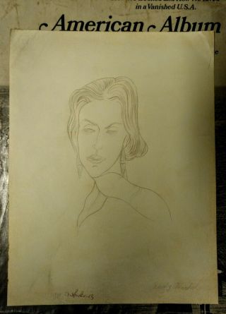 Andy Warhol Portrait Of A Woman Signed