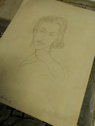 Andy Warhol Portrait of a woman Signed 2