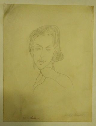 Andy Warhol Portrait of a woman Signed 6