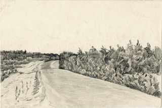 Pencil Landscape Drawing By U/k Russian Artist