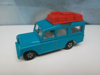 Matchbox Superfast 12c Land Rover Safari Blue Narrow Wheels