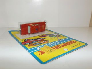 MATCHBOX TRANS.  S/F NO.  59A FORD GALAXIE FIRE CHIEF CAR MI 1971 BLISTER PACK 5