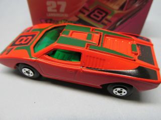 Matchbox Superfast 27B Lamborghini Countach Red /DARK GREEN TEMPA / GREEN WINDOW 2