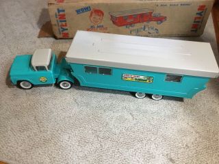 Vintage 1965 Nylint 6600 Mobile Home & 6000 Ford F100 Truck W/ Accessories & Box