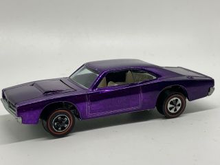 Redline Hot Wheels Custom Dodge Charger,  Purple,  Never Played With