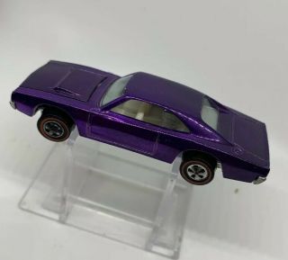 Redline Hot Wheels Custom Dodge Charger,  Purple,  Never Played With 6