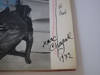 DRAWING BY MARC CHAGALL SIGNED DEDICATED SIECLE HOMAGE BOOK W LITHO 6