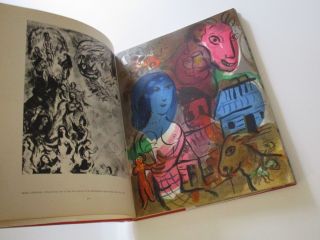 DRAWING BY MARC CHAGALL SIGNED DEDICATED SIECLE HOMAGE BOOK W LITHO 9