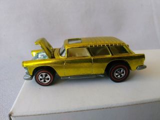 1970 Hot Wheels Redline Classic Nomad,  Lime Gold,  Hood Opens - Very,  Usa