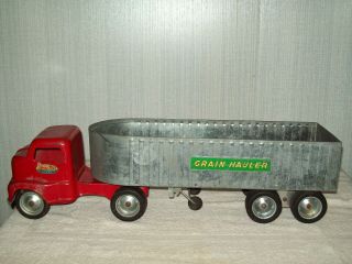 Tonka 1953 Red & Silver Grain Hauler Semi Truck
