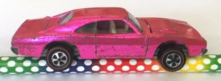 Hot Wheels Redline 1969 US Hot Pink Custom Dodge Charger with White Interior 3