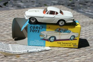 Corgi Toys 258 The Saints Volvo Box & Corgi Slip