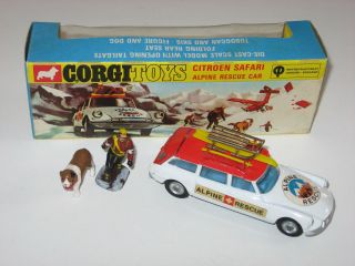 Corgi Toys No.  513 Citroen Safari Alpine Rescue Car Complete With Box