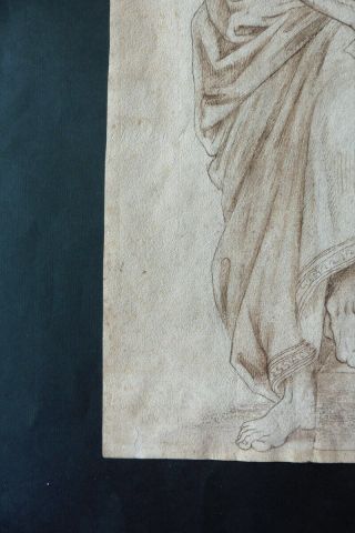 FRENCH SCHOOL CA.  1600 - IMPRESSIVE FIGURE STUDY ATTR.  LALLEMENT - INK DRAWING 7