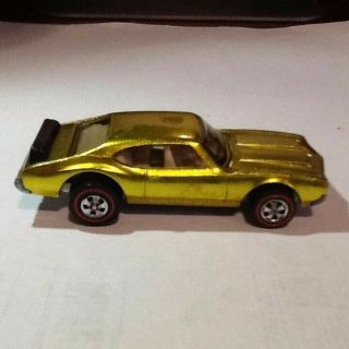 1971 Hot Wheels Olds 442 (Spectraflame Yellow) (Redline) (USA) 4