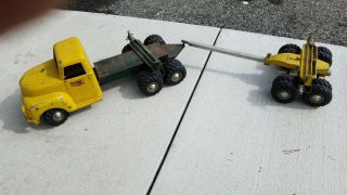 36 " 1958 All - American Toy Co.  Timber Toter Log Truck Steerable Made In Oregon