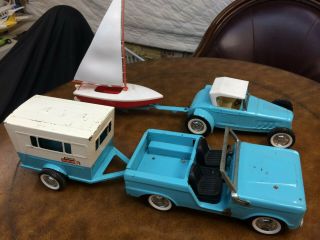 Nylint Ford Bronco Sportsman Camping Set W/ Sailboat Boat Rare