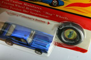 Olds 442 Blue plastic button moc.  Very Moc Hot Wheels Redline: 5