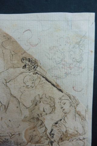 ITALIAN - FLORENTINE SCHOOL 17thC - RELIGIOUS SCENE ATTR.  BILIVERTI - INK DRAWING 4