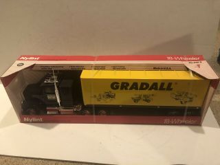 Nylint Freightliner 18 Wheeler Semi Tractor Trailer Gradall