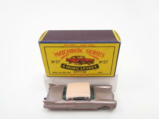 1960 MOKO Lesney Matchbox No.  27 ' CADILLAC SIXTY SPECIAL ' - - MET.  BROWN - - - see photos 2