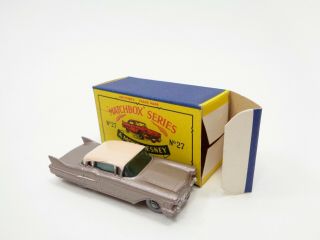 1960 MOKO Lesney Matchbox No.  27 ' CADILLAC SIXTY SPECIAL ' - - MET.  BROWN - - - see photos 6