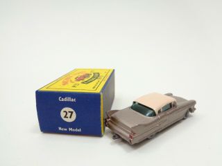 1960 MOKO Lesney Matchbox No.  27 ' CADILLAC SIXTY SPECIAL ' - - MET.  BROWN - - - see photos 9