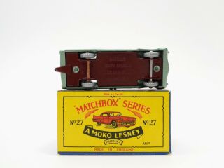 1960 MOKO Lesney Matchbox No.  27 ' CADILLAC SIXTY SPECIAL ' - - - - GREEN - - - see photos & 12