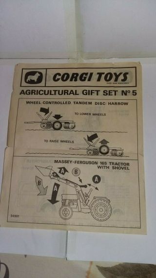 Rare Corgi Toys Gift Set Agricultural Gift Set No 5 Complete 9