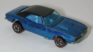 Redline Hotwheels Blue Blue Interior 1968 Custom Camaro Oc16347